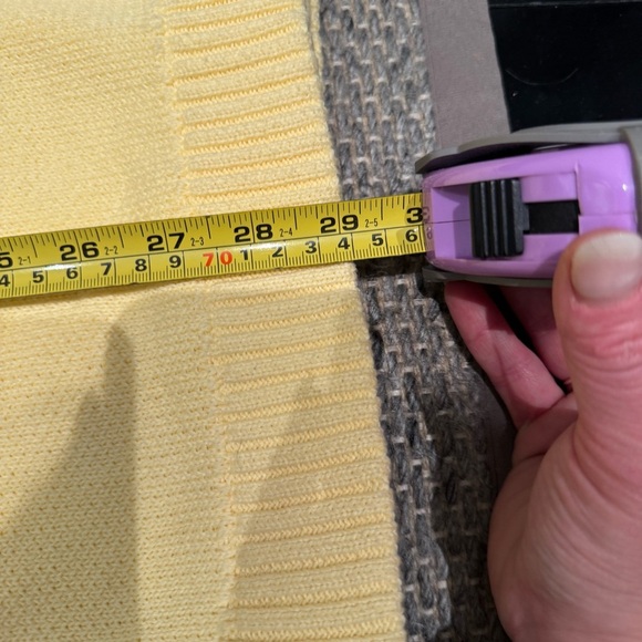 Women's Yellow Crew Neck Sweater - Picture 7 of 16